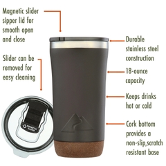 [CỔ LỖ SĨ] OZARK TRAIL TUMBLER 18OZ CORK BOTTOM CỐC GIỮ NHIỆT [Hàngchuẩn, shipUS]