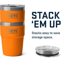 [CỔ LỖ SĨ] YETI RAMBLER 16OZ CUP STACKABLE CỐC GIỮ NHIỆT [Hàng chuẩn, shipUS]