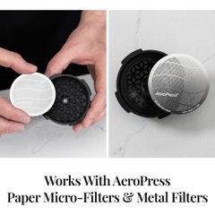 [Cổ Lỗ Sĩ] AEROPRESS FLOW CONTROL FILTER CAP LỌC COFFEE CAFE [Hàng chuẩn, madeinUSA]