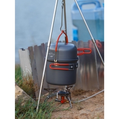 [Cổ Lỗ Sĩ] NATUREHIKE CAMPING POT SET 4 IN 1 BỘ NỒI CẮM TRẠI NH18T018-G [Chính hãng]