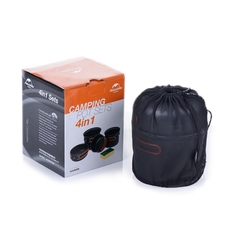 [Cổ Lỗ Sĩ] NATUREHIKE CAMPING POT SET 4 IN 1 BỘ NỒI CẮM TRẠI NH18T018-G [Chính hãng]
