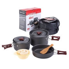 [Cổ Lỗ Sĩ] NATUREHIKE CAMPING POT SET 3 IN 1 BỘ NỒI CẮM TRẠI NH15T203-G [Chính hãng]
