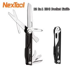 Dao đa năng hiệu Nextool mã NE20153 bằng thép không gỉ, chiều dài 110.8 mm, màu đen (EDC Multifunctional Knife)