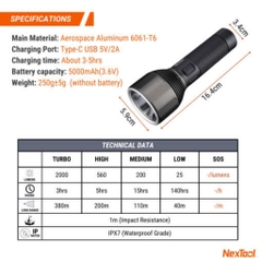 NEXTOOL HIGH LUMEN FLASHLIGHT NE0134 NE0126 ĐÈN PIN