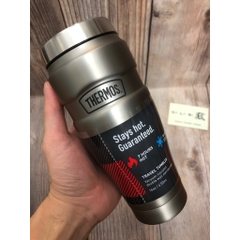 THERMOS 470ml (16oz) Stainless King SK1005 Binh giữ nhiệt – Giữ nóng 7h, lạnh 18h, chống rò rỉ DrinkLock, inox 18/8 cao