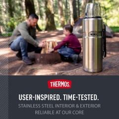 THERMOS King Bottle 40 oz (1,2 lit)  Bình giữ nhiệt Inox 18/8 cao cấp – Giữ nóng/lạnh 24h, nắp làm cốc, chống rò rỉ