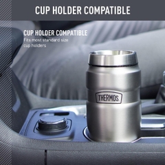 THERMOS 470ml (16oz) Stainless King SK1005 Binh giữ nhiệt – Giữ nóng 7h, lạnh 18h, chống rò rỉ DrinkLock, inox 18/8 cao