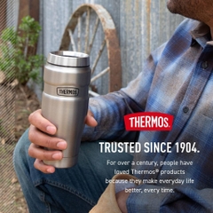 THERMOS 470ml (16oz) Stainless King SK1005 Binh giữ nhiệt – Giữ nóng 7h, lạnh 18h, chống rò rỉ DrinkLock, inox 18/8 cao