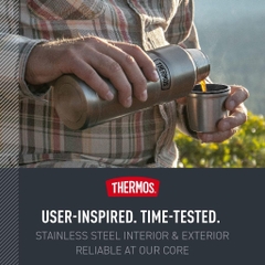 THERMOS Stainless King 16oz (470ml) SK2000 Bình Giữ Nhiệt  Inox 18/8, Giữ Nóng 18H / Lạnh 24H, Nắp Ly Tiện Lợi, Chống R