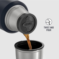 THERMOS Stainless King 16oz (470ml) SK2000 Bình Giữ Nhiệt  Inox 18/8, Giữ Nóng 18H / Lạnh 24H, Nắp Ly Tiện Lợi, Chống R