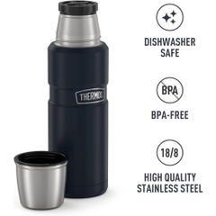 THERMOS Stainless King 16oz (470ml) SK2000 Bình Giữ Nhiệt  Inox 18/8, Giữ Nóng 18H / Lạnh 24H, Nắp Ly Tiện Lợi, Chống R