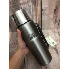 THERMOS King Bottle 40 oz (1,2 lit)  Bình giữ nhiệt Inox 18/8 cao cấp – Giữ nóng/lạnh 24h, nắp làm cốc, chống rò rỉ