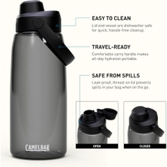 CamelBak Thrive Chug Bottle 32oz (1L) – Bình Nước Nhựa Tritan Cao Cấp, Nắp Chug Chống Rò Rỉ, Nhẹ Bền Không BPA