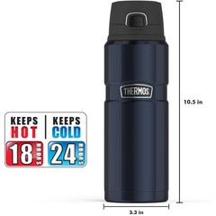 THERMOS Stainless King 24oz (710ml)  Bình Giữ Nhiệt giữ nóng 18h, lạnh 24h, inox 18/8 cao cấp
