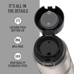 THERMOS Stainless King 24oz (710ml)  Bình Giữ Nhiệt giữ nóng 18h, lạnh 24h, inox 18/8 cao cấp