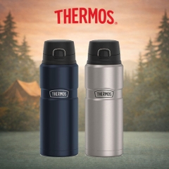 THERMOS Stainless King 24oz (710ml)  Bình Giữ Nhiệt giữ nóng 18h, lạnh 24h, inox 18/8 cao cấp