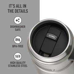 THERMOS Stainless King 16oz (470ml) SK1600 Cốc Giữ Nhiệt Giữ Nóng 6H, Lạnh 18H, Nắp Trượt Chống Tràn, Inox 304 Cao Cấp