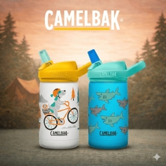 CamelBak Eddy+ Kids Inox giữ lạnh 350ml (12oz) Bình nước trẻ em  Ống hút chống tràn, giữ lạnh 10h, không BPA