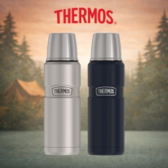 THERMOS Stainless King 16oz (470ml) SK2000 Bình Giữ Nhiệt  Inox 18/8, Giữ Nóng 18H / Lạnh 24H, Nắp Ly Tiện Lợi, Chống R
