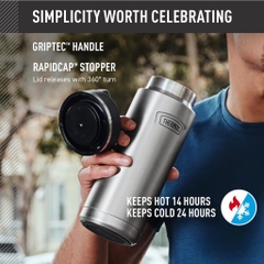 Bình giữ nhiệt Thermos ICON Series Stainless Steel Vacuum Insulated Water Bottle 24oz (710ml) IS2002SN4
