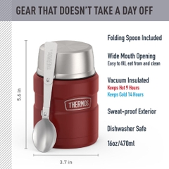 Hộp đựng thức ăn giữ nhiệt Thermos 16oz Stainless King™ Food Jar (470ml)