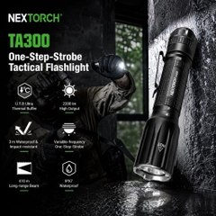 NEXTORCH TA30D ĐÈN PIN CHIẾN THUẬT 2200 LUMENS – CHIẾU XA 410M