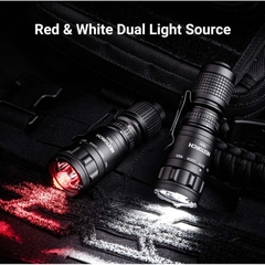 NEXTORCH TA21 – ĐÈN PIN CHIẾN THUẬT MINI | 1300 LUMENS | ÁNH SÁNG TRẮNG + ĐỎ