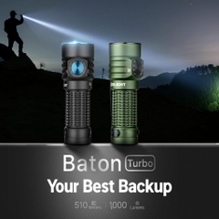 OLIGHT BATON TURBO Compact EDC Flashlight with 510m Long-Range Beam ĐÈN PIN