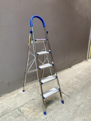 Thang ghế gia đình NiNDA loại 5 bậc, khung inox chắc chắn