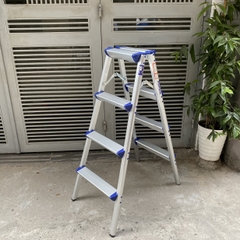 Thang ghế chữ A NiNDA ND-R04 loại 4 bậc, chất liệu nhôm cao cấp