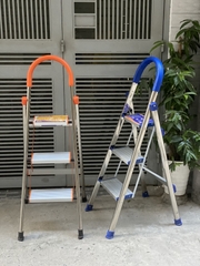 Thang ghế gia đình NiNDA loại 3 bậc, khung inox chắc chắn