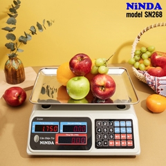 Cân điện tử tính tiền NiNDA SN268 tải trọng 15kg, bàn phím tiếng việt, độ chính xác cao