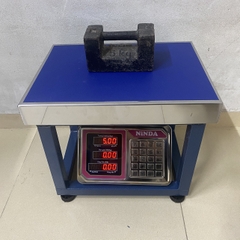 Cân ghế điện tử NiNDA AD6 tải trọng 60kg/20g, cân phế liệu, kim khí, nông sản