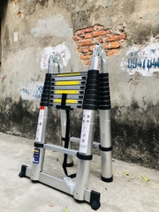 Thang nhôm rút gọn chữ A NiNDA ND-56AI, chiều cao chữ A 2m8