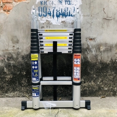 Thang nhôm rút gọn chữ A NiNDA ND-50AI, chiều cao chữ A 2m5