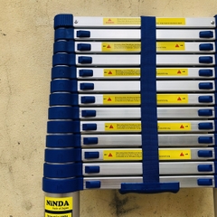 Thang nhôm rút gọn NiNDA NK-41 đai xanh cao 4m1
