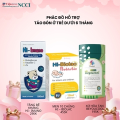 Phác đồ hỗ trợ táo bón ở trẻ dưới 6 tháng