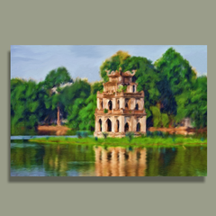 Tháp rùa - Hồ Hoàn kiếm