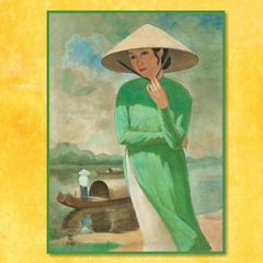 Người phụ nữ đội nón lá bên sông (~1,5 triệu USD)