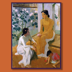 Hai thiếu nữ và em bé