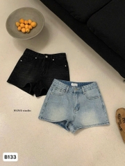 Quan060- quần short jean We chính phẩm 2 màu đen, khói