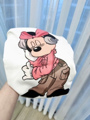 SET922-SEt áo thun rộng MICKEY mix quần bom in 2 màu