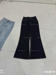 Quan125- Quần jeans loe mẫu mới 2 màu đậm-nhạt