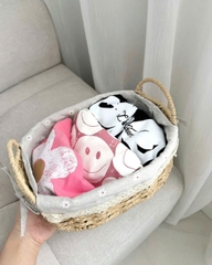 CB223-Combo 3 áo hoa cộc tay chất cotton bé gái