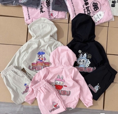 Bn174-Bộ gió thu đông bé gái LABUBU có mũ VNXK