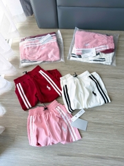 CB400-Combo 3 quần  gió tông hồng ch bé gái bo ống cạp chun co dãn