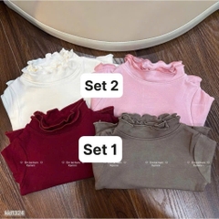 CB298- Combo 2 áo giữ nhiệt cao cổ bé gái