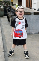 cb339- Combo 2 bộ phối cần cẩu chất cotton phối tay