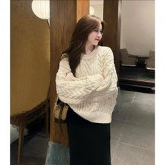 A558- Áo len thừng quảng 3 màu dày dài thân 60cm