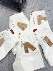 QUAN031-Quần JEANS ngố LÌ VAI màu trắng hàng nhà máy full tem